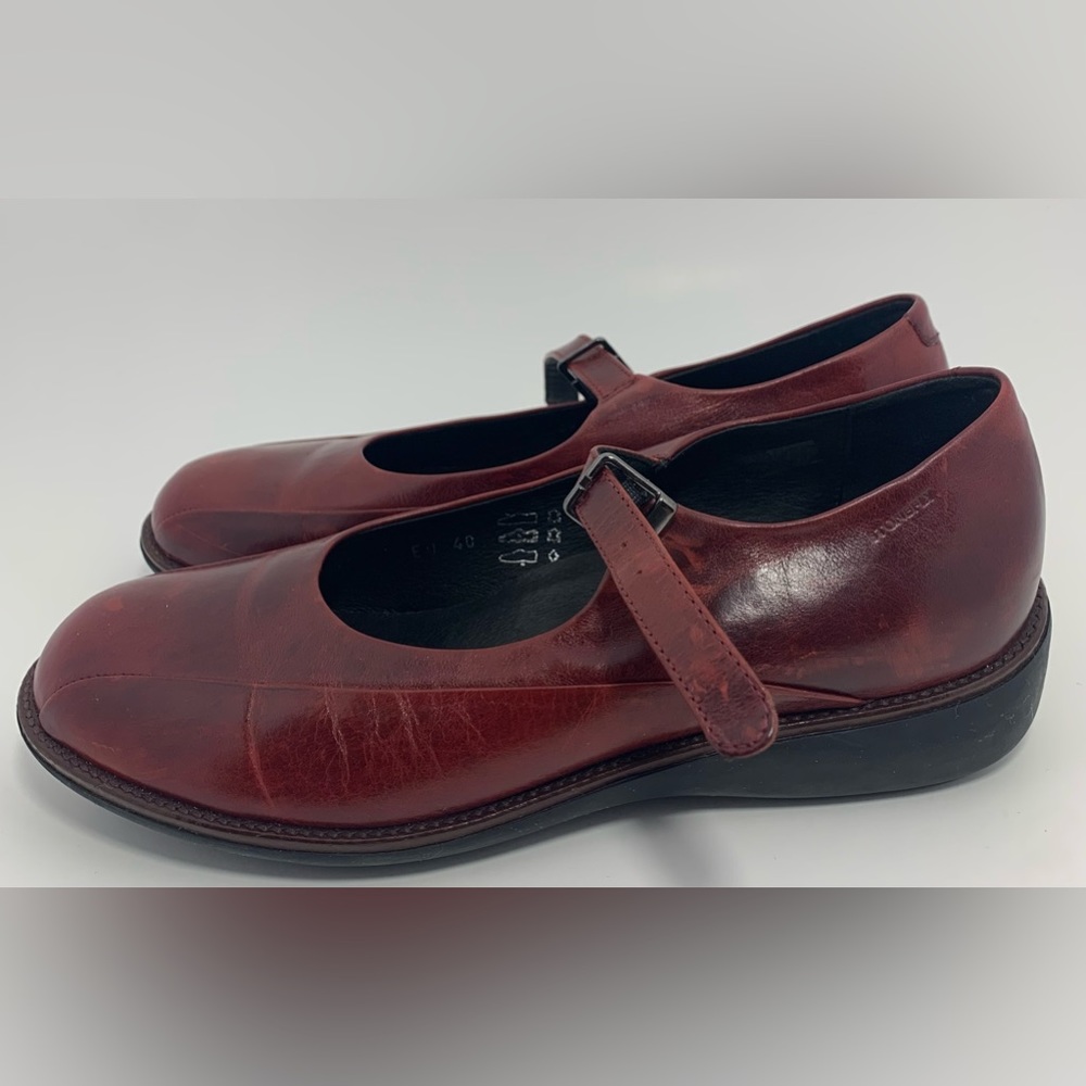 STONEFLY Vera Pelle Absolute Comfort Mary Jane Shoes | Red | Size:9.5-10 (40) - Picture 1 of 8